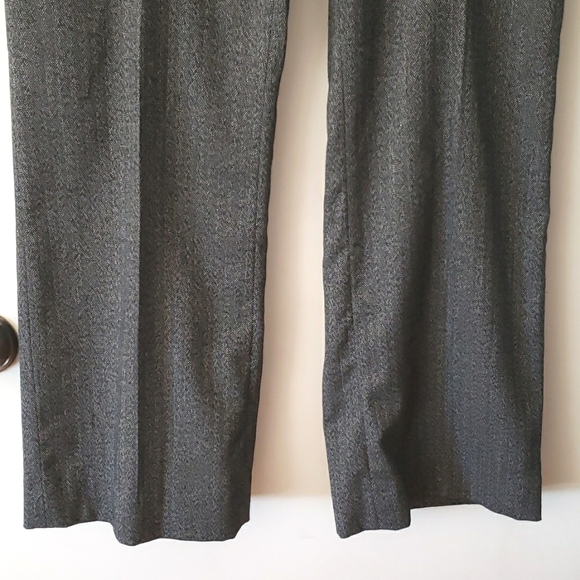 Michael Kors Grey Herringbone Wide Leg Trousers Size 12 - Picture 4 of 13